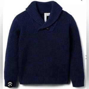 Janie and Jack Textured Shawl Collar Sweater